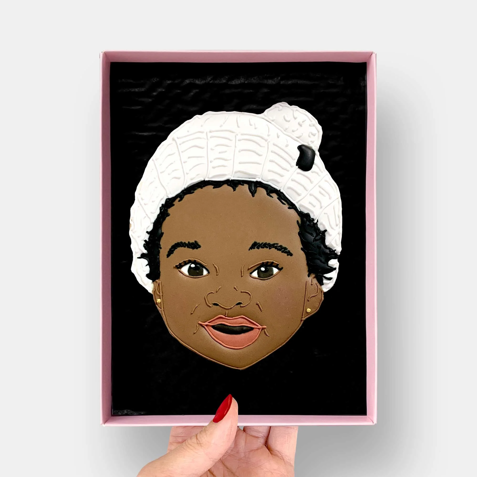 Custom Face Letterbox Iced Cookie - Image 3