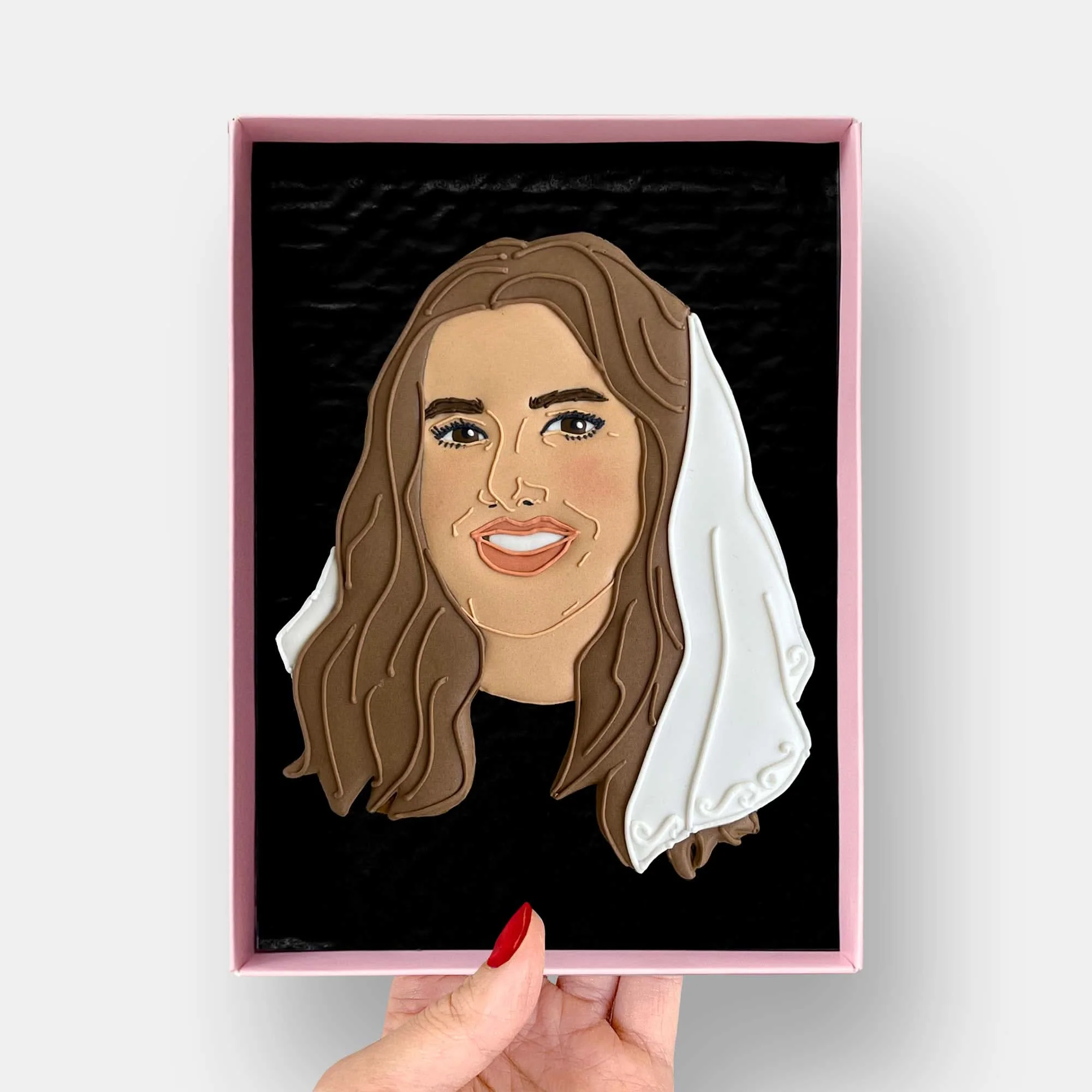 Custom Face Letterbox Iced Cookie - Image 4