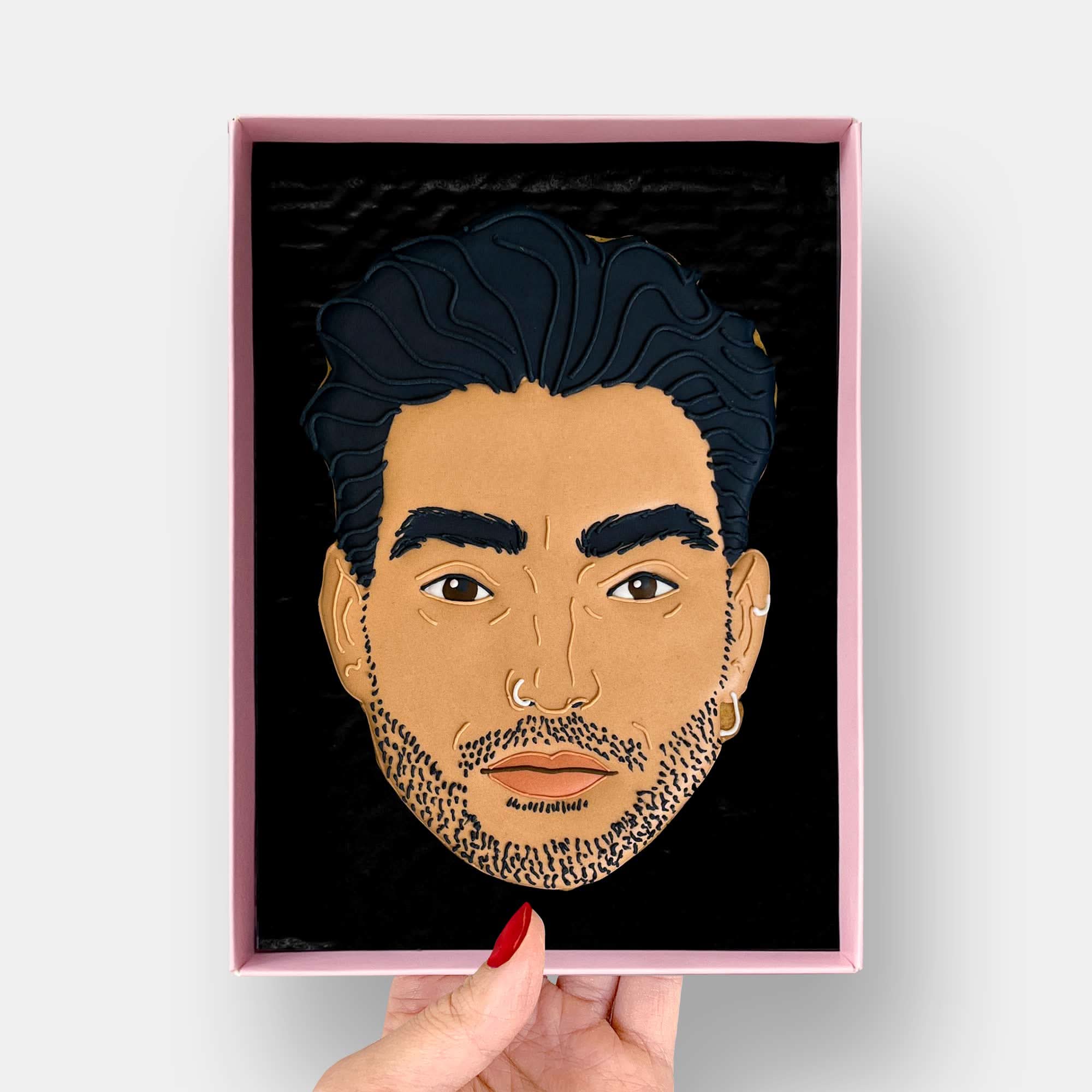 Custom Face Letterbox Iced Cookie - Image 5