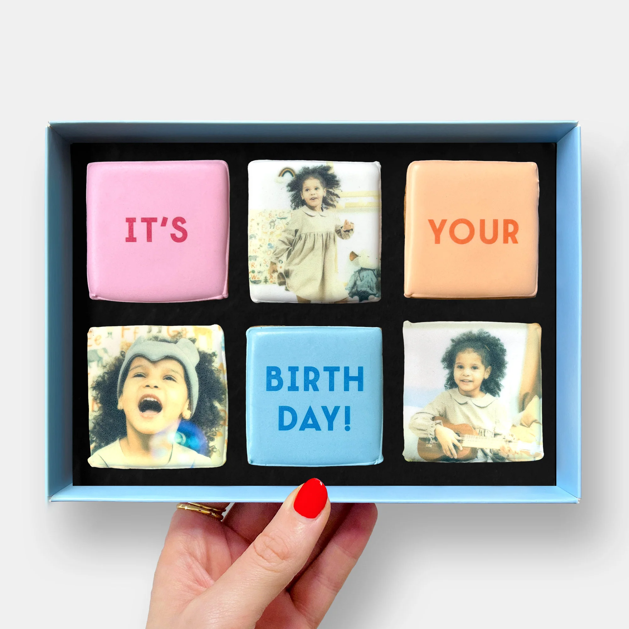 Birthday Letterbox Printed Edible Photo Iced Cookies - Image 3