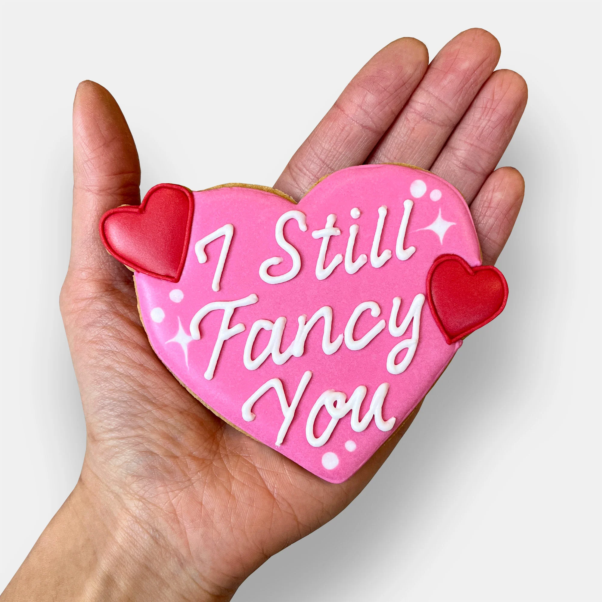 I Still Fancy You Love Heart Letterbox Iced Cookie - Image 3
