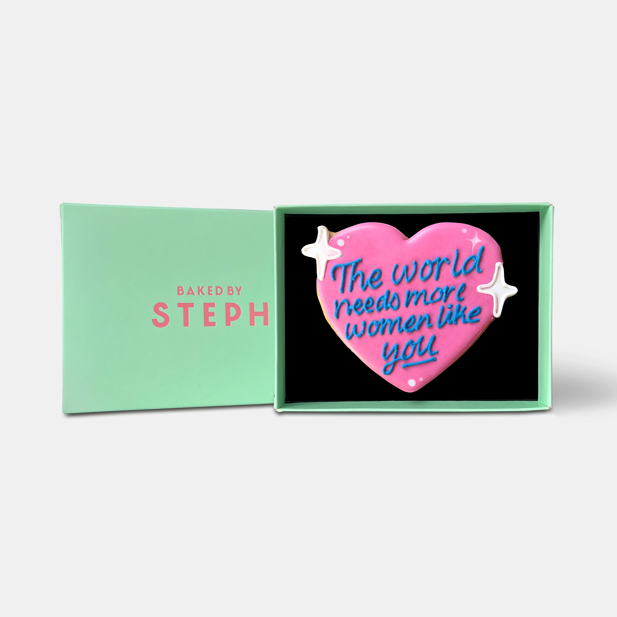 More Women Like You Heart International Women's Day Letterbox Iced Cookie - Image 4