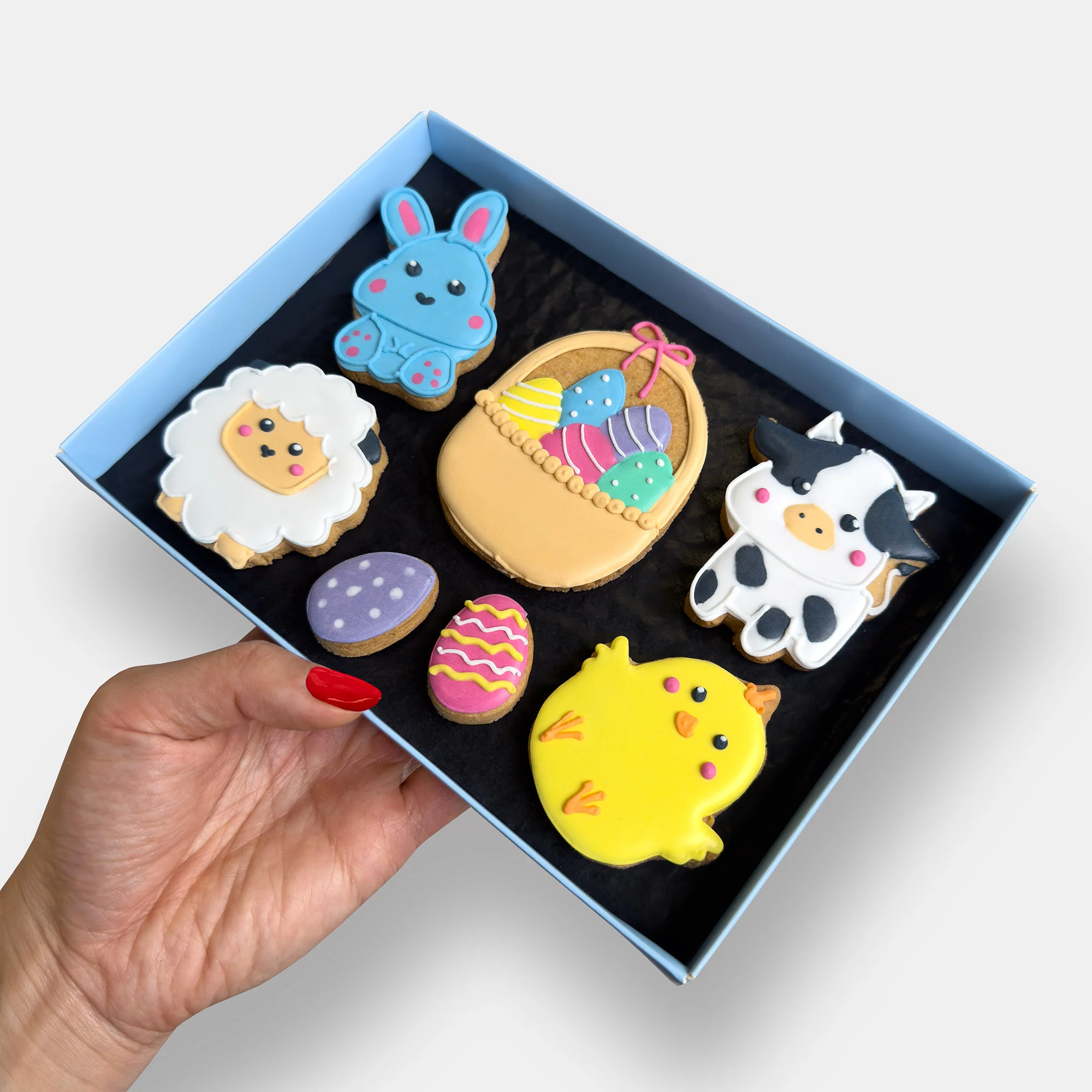 Personalised Easter Animals Letterbox Iced Cookies - Image 3