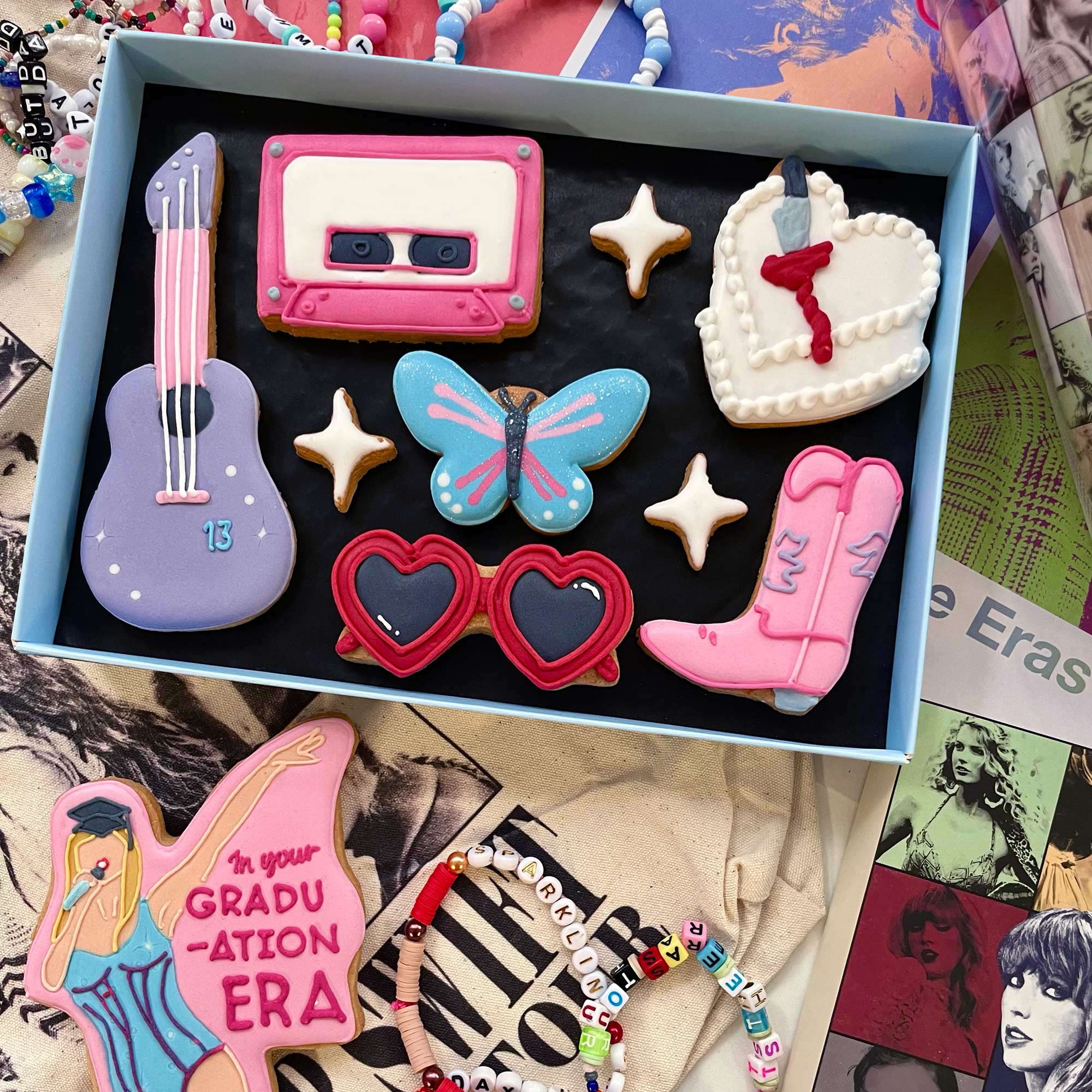 Personalised Swiftie Birthday Letterbox Iced Cookies - Image 3
