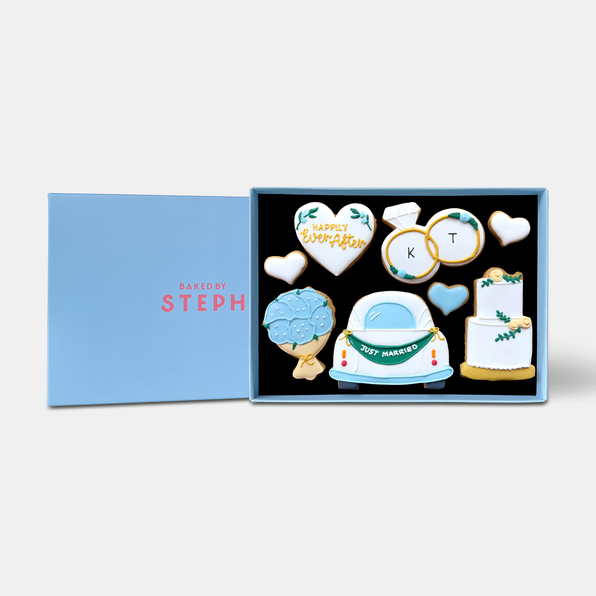 Personalised Wedding Gift Car Letterbox Iced Cookies - Image 4