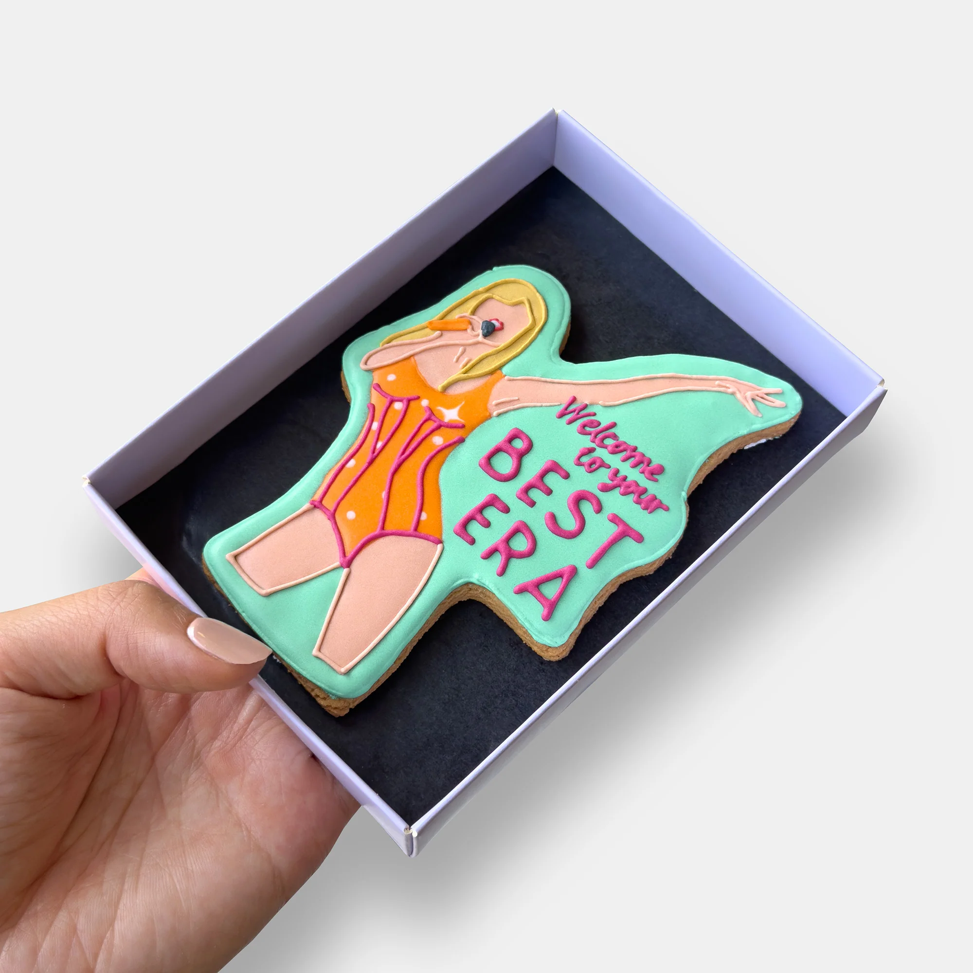 Swiftie Best Era Birthday Letterbox Iced Cookie - Image 3