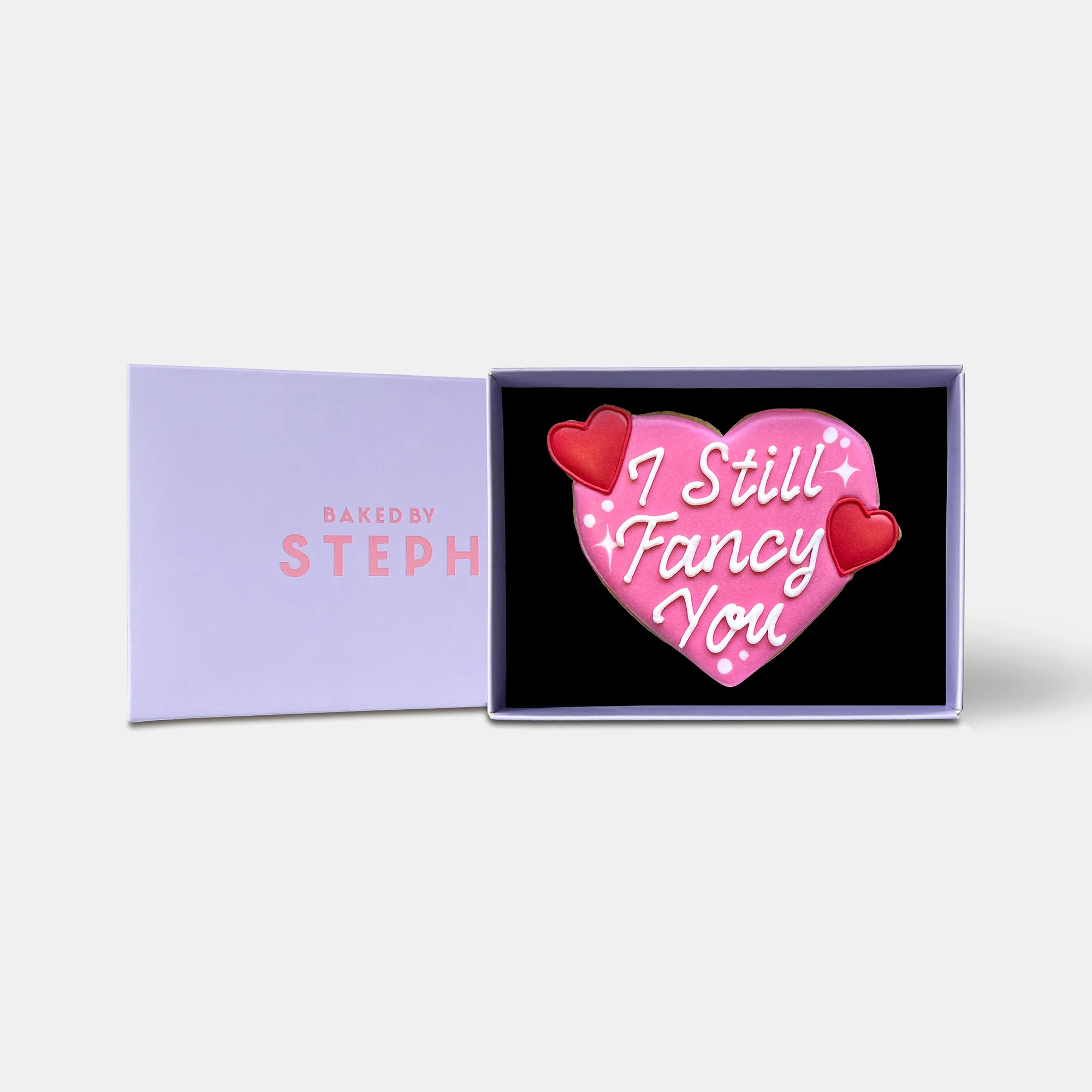 I Still Fancy You Love Heart Letterbox Iced Cookie - Image 4