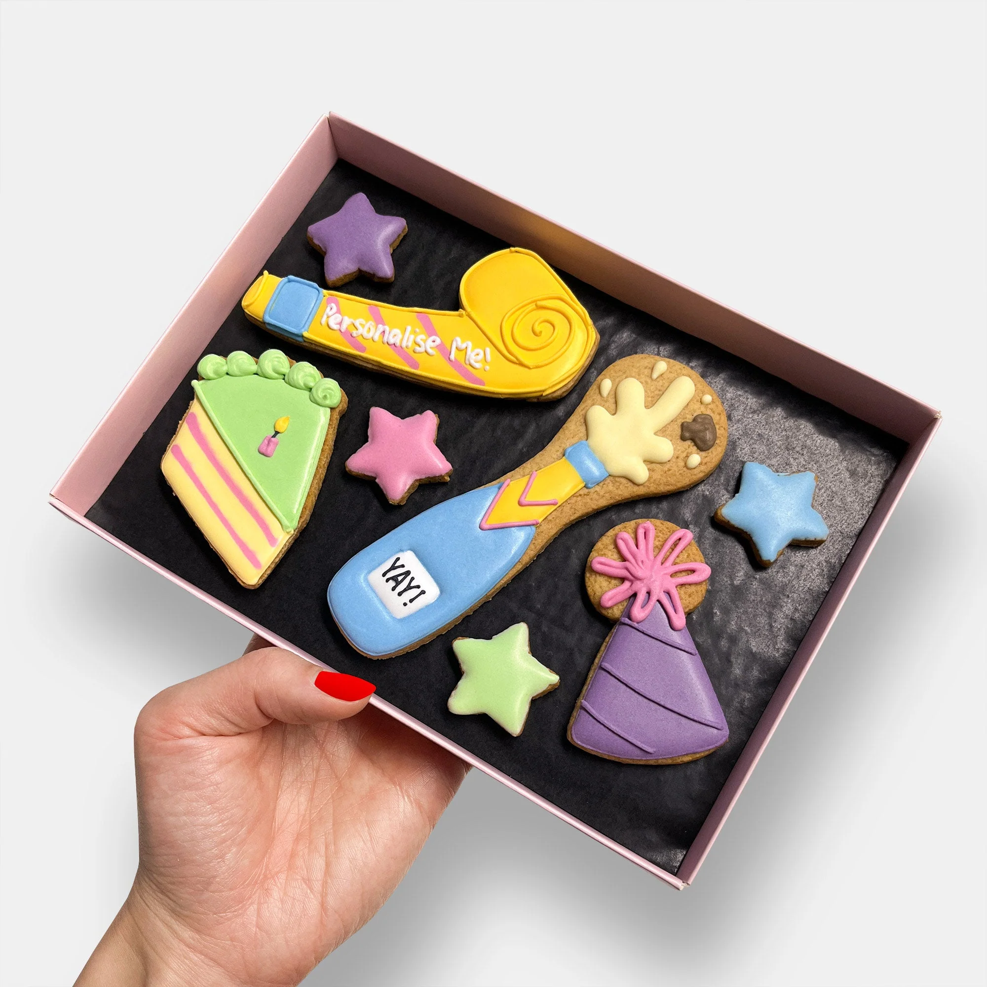 Personalised Birthday Party Letterbox Iced Cookies - Image 3