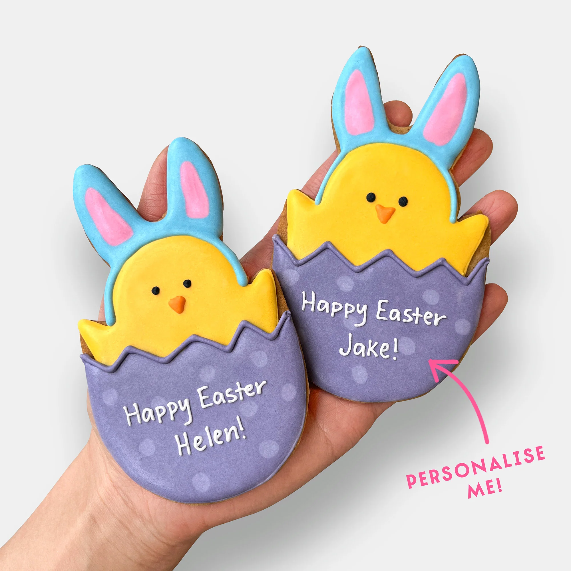 Personalised Easter Chick Letterbox Iced Cookie - Image 3