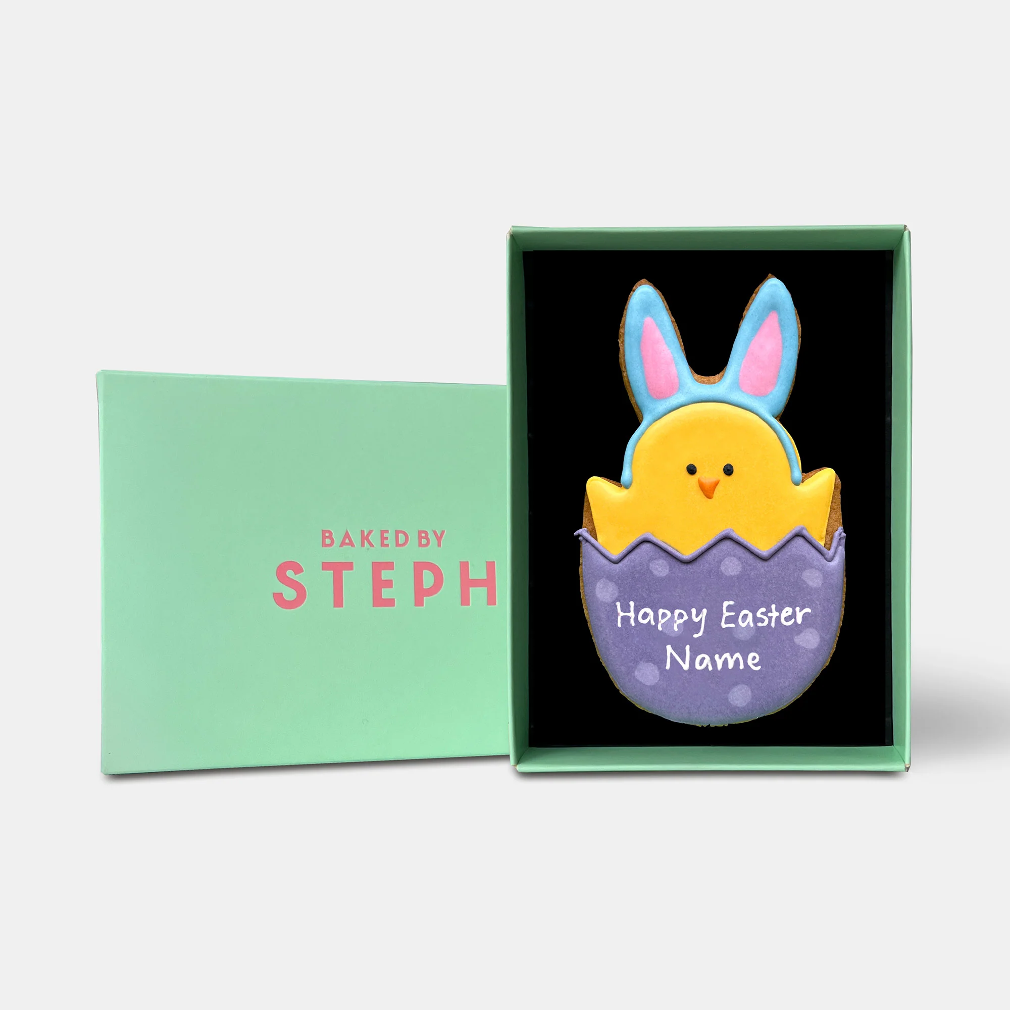 Personalised Easter Chick Letterbox Iced Cookie - Image 4