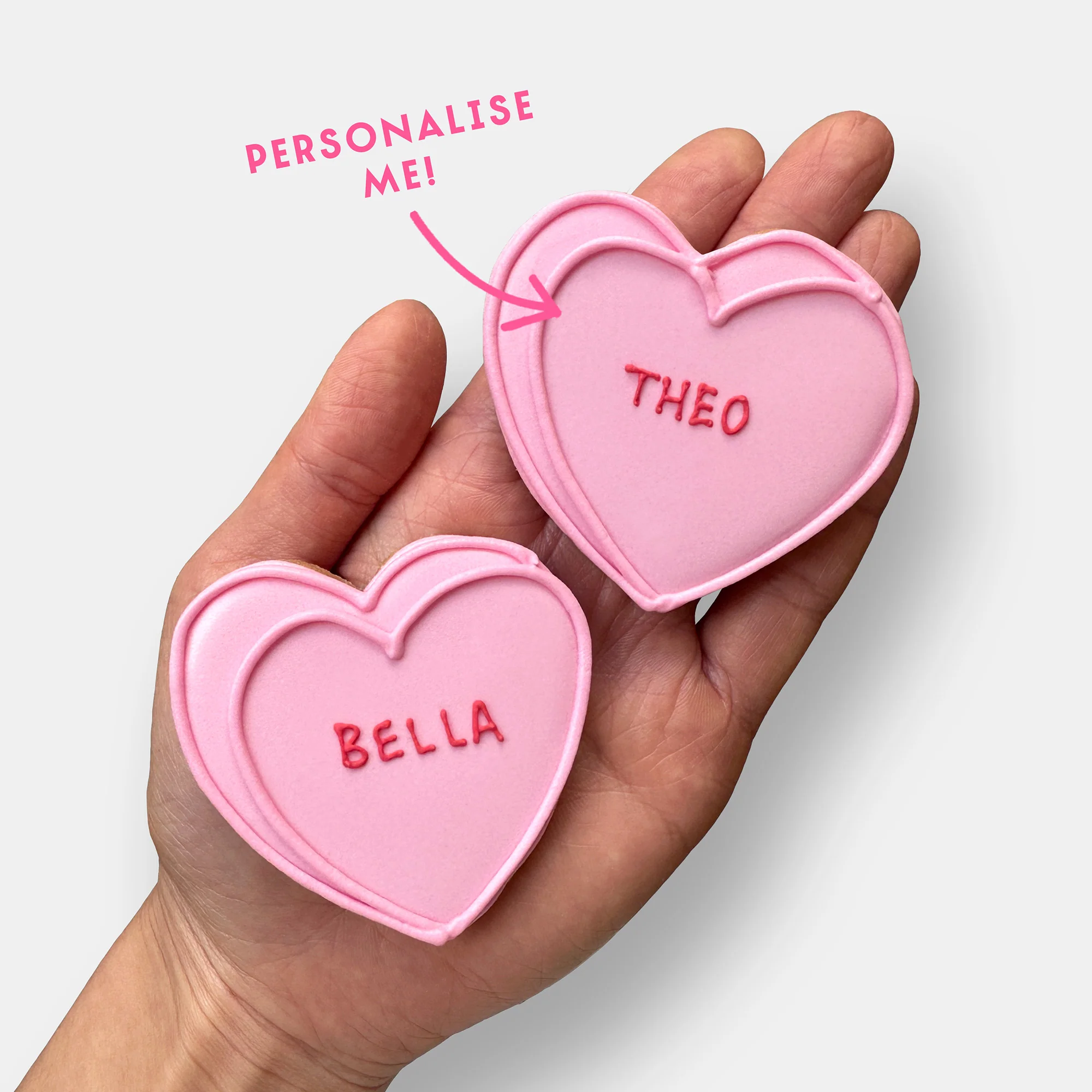 Personalised Love Hearts Letterbox Iced Cookies - Image 3