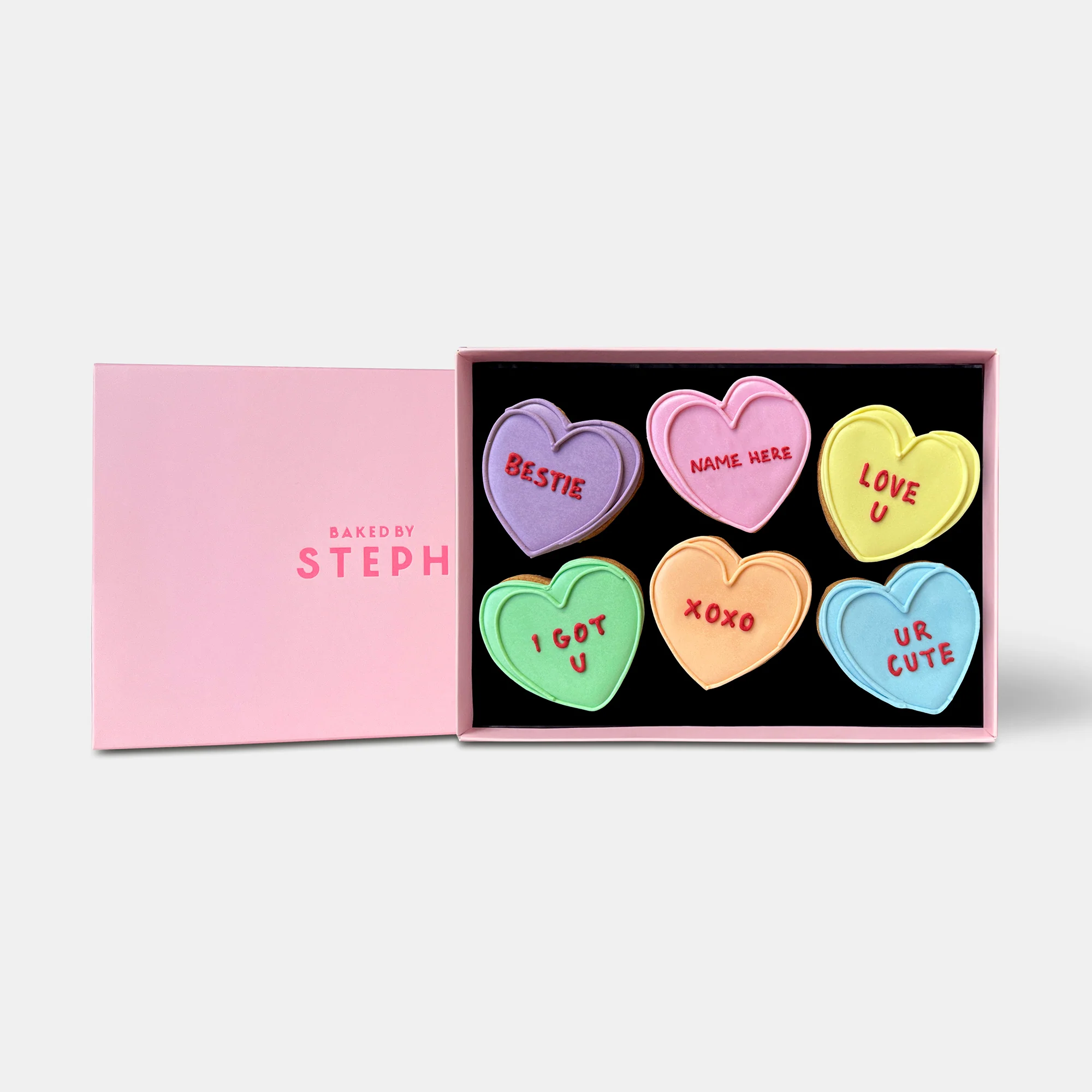 Personalised Love Hearts Letterbox Iced Cookies - Image 4