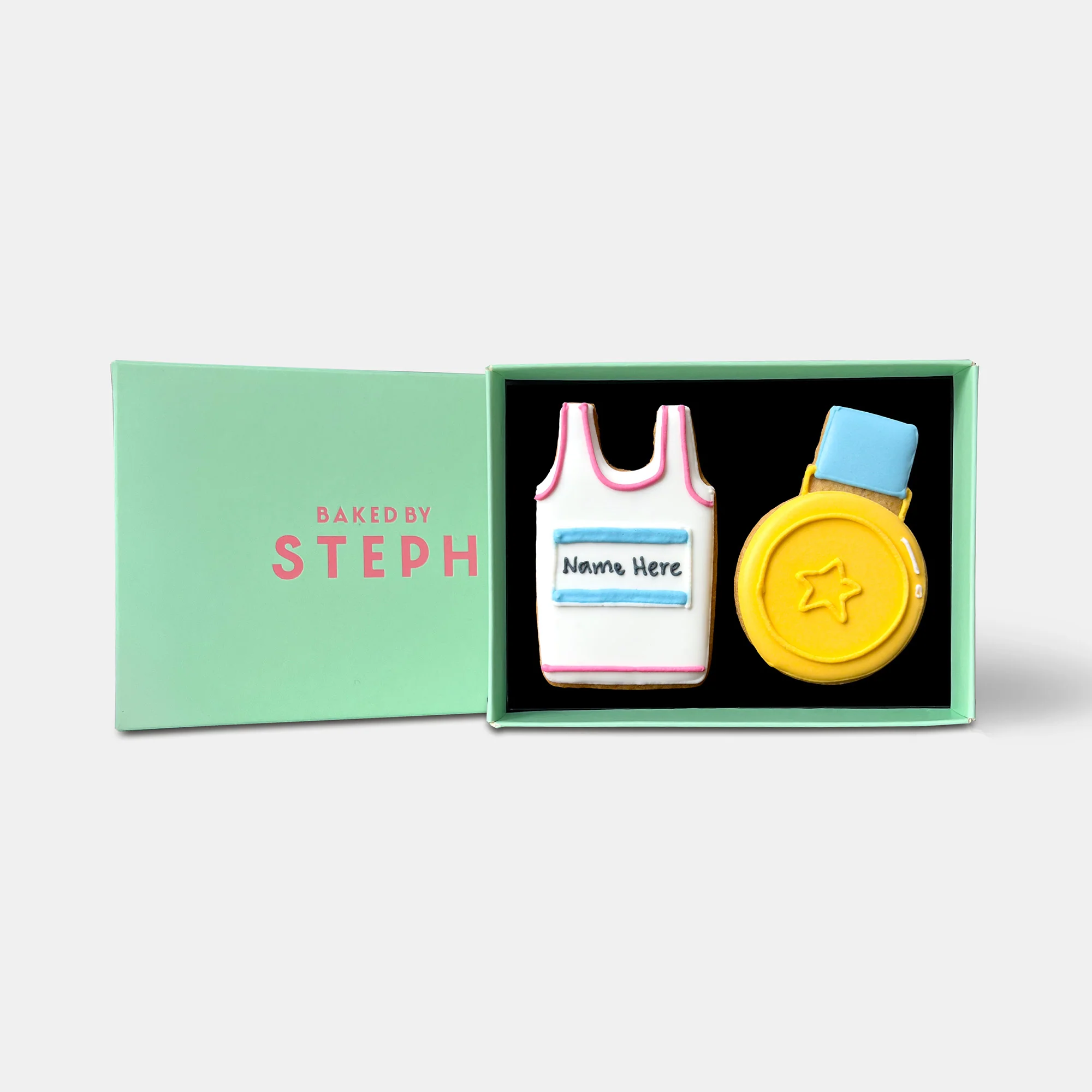 Personalised Marathon Letterbox Iced Cookies - Image 3