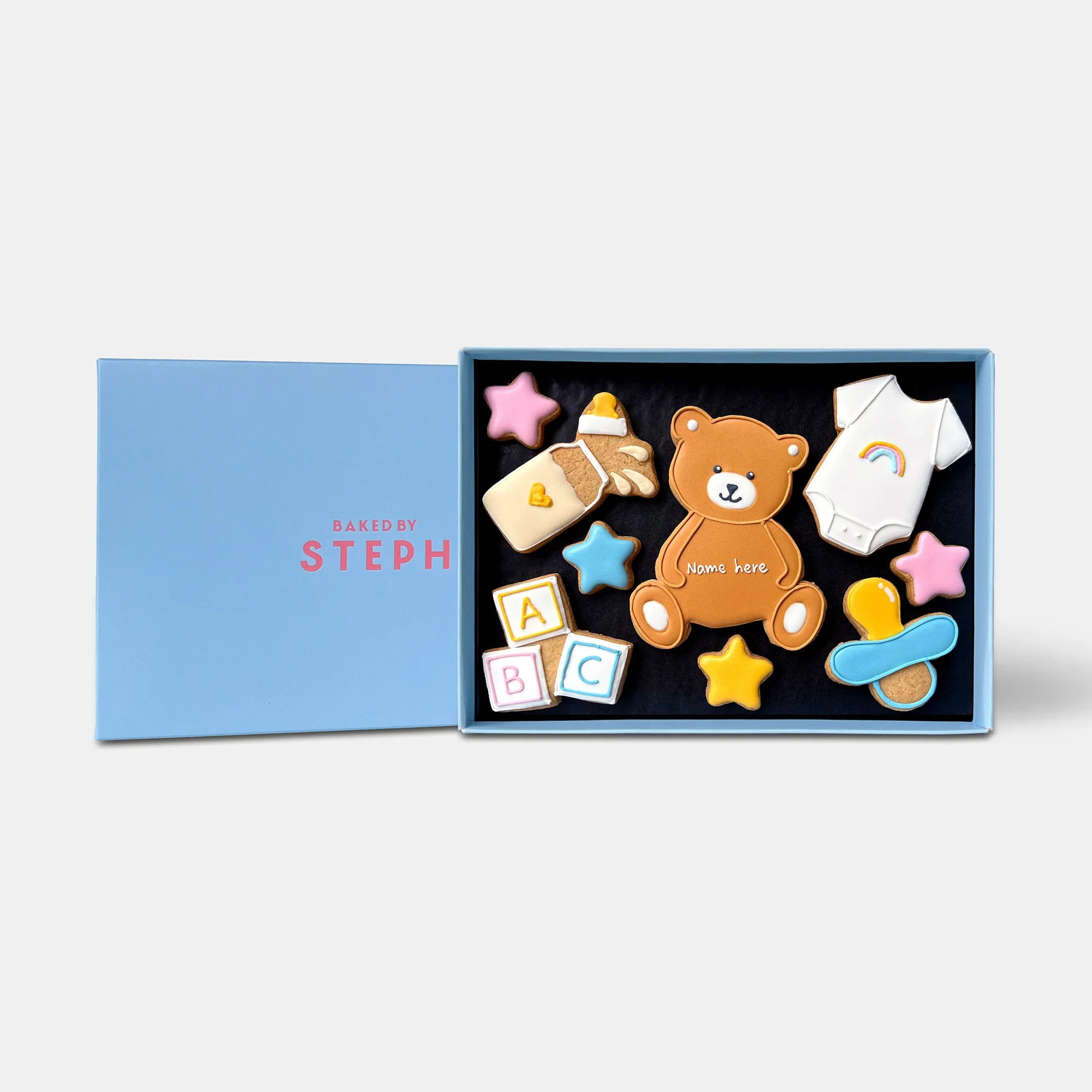 Personalised New Baby Letterbox Iced Cookies - Image 3