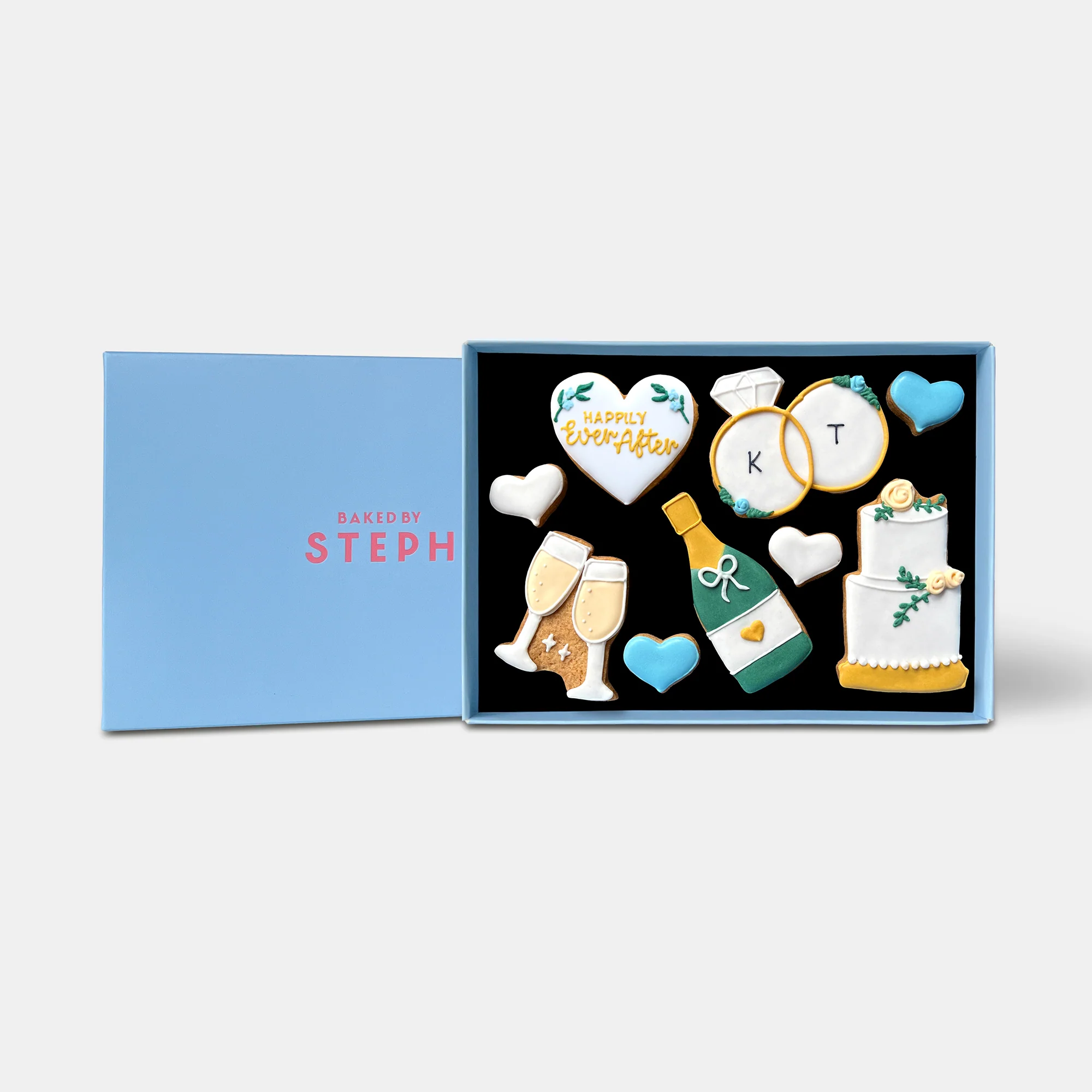 Personalised Wedding Gift Letterbox Iced Cookies - Image 4